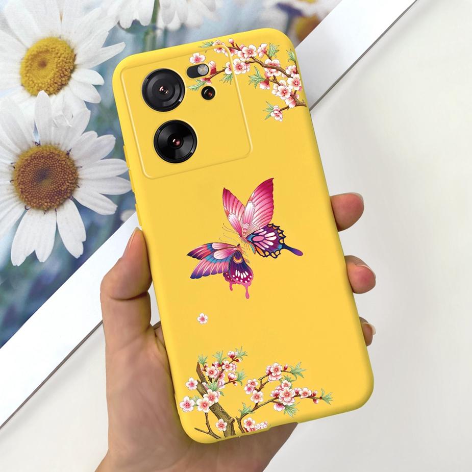 For Xiaomi 13T Pro Case Lovely Candy Painted Back Cover 6.67'' Soft Silicone Phone Case For Xiaomi Mi 13T Pro 13TPro Fundas Capa