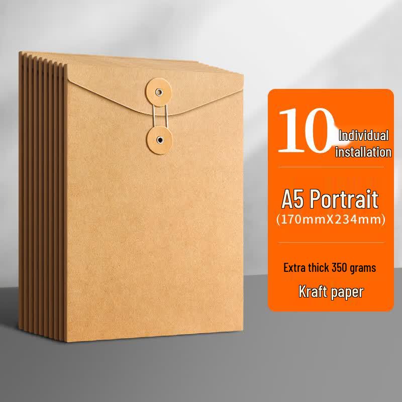Kraft Paper Document File Bags