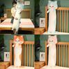 Long Happy Cat Plush Toy Cartoon Animal Stuffed Doll Room Decoration Gift Kids