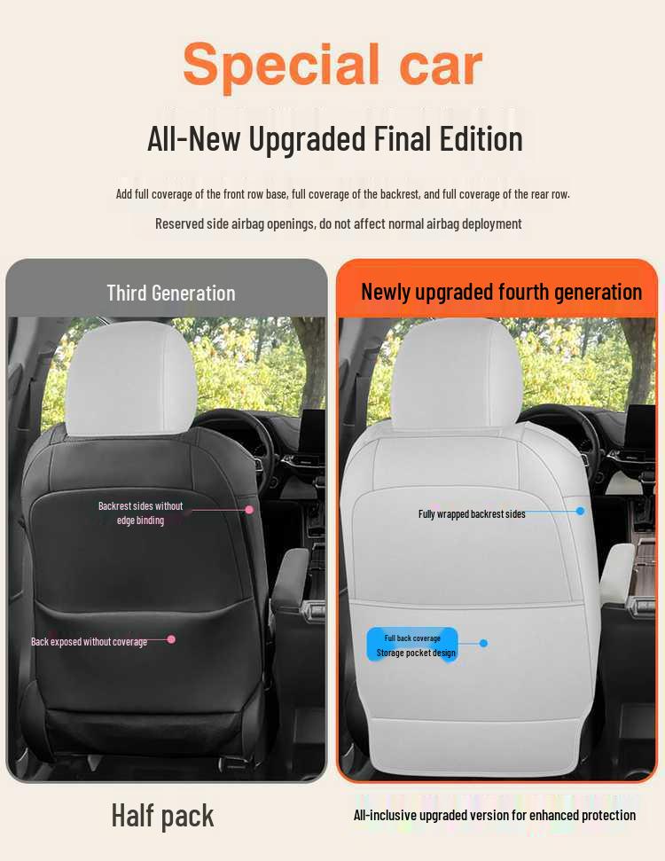 Fengdian Grevia All-Season Suede Car Seat Cushion Cover