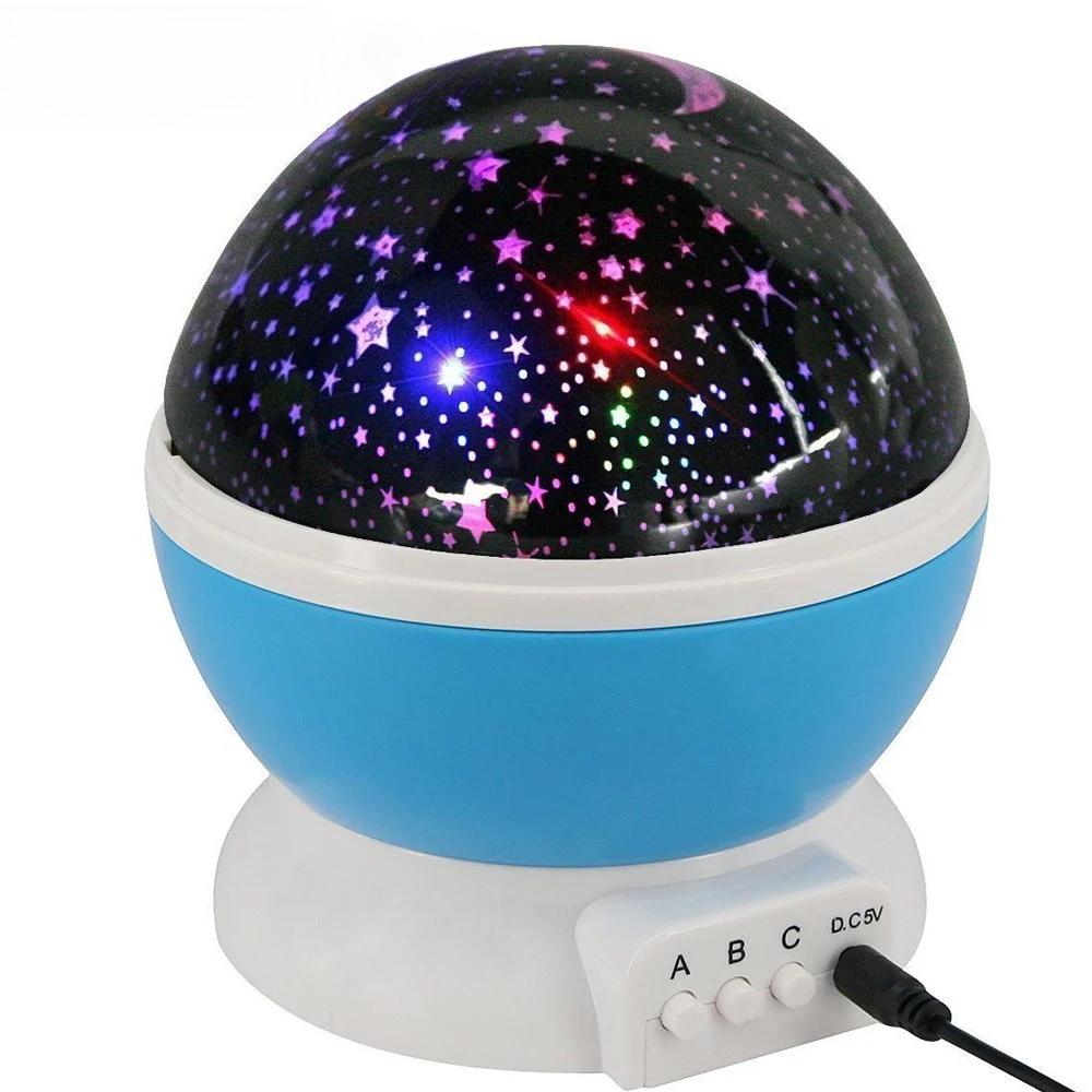 LED Nachtlicht Galaxy Projektor Sternenhimmel Rotierendes Planetarium Kinder Schlafzimmer Sternennachtlichter Mondlicht Kinder Geschenk Lampe
