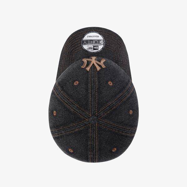 New Era Mlb New York Yankees Denim Unstructured Ball Cap Black 15131660