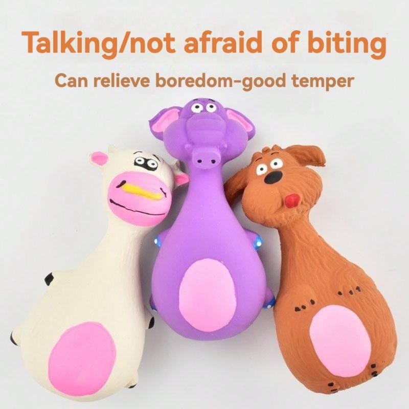 Wesentlicher Haustier-Spaß! Cartoon-Stil, Mehrfarbig, Knochenform, Details, Quietschfunktion, Ideal für tägliches Spielen/Training/Feiertagsfeier