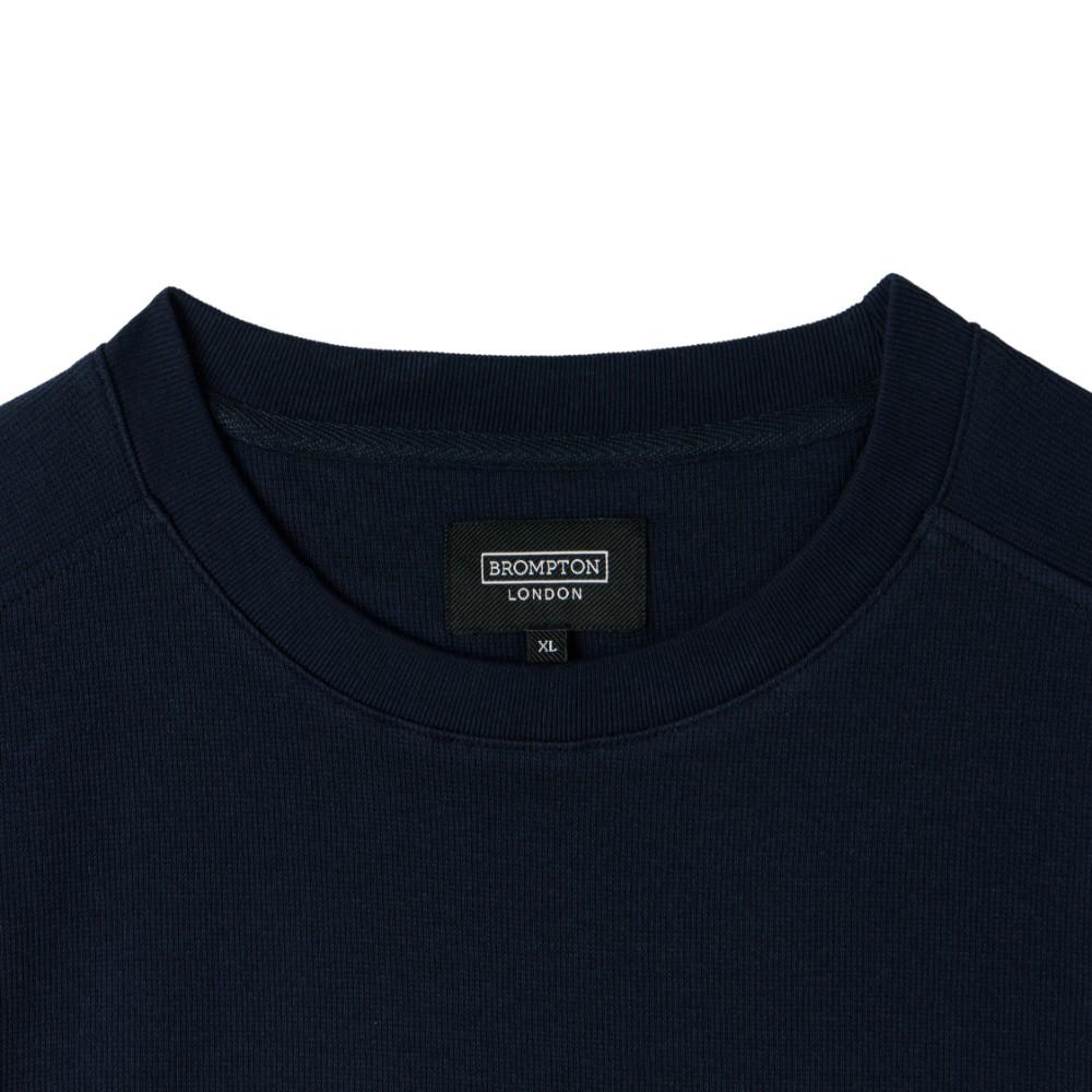 BROMPTON LONDON Round T-Shirt - Navy (P252Mts131)