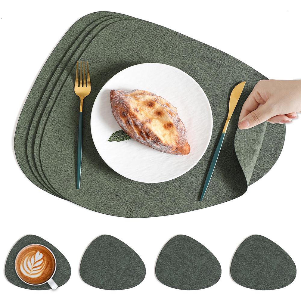 Nordic Water Drop Placemat - Waterproof, Oil-Proof, Heat-Resistant Dining Table Mat for Home, Restaurant, or Hotel Use.