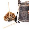 3Pcs/Set Gardening Tools Set 1:12 Dollhouse Miniature Doll House Outdoor Decor