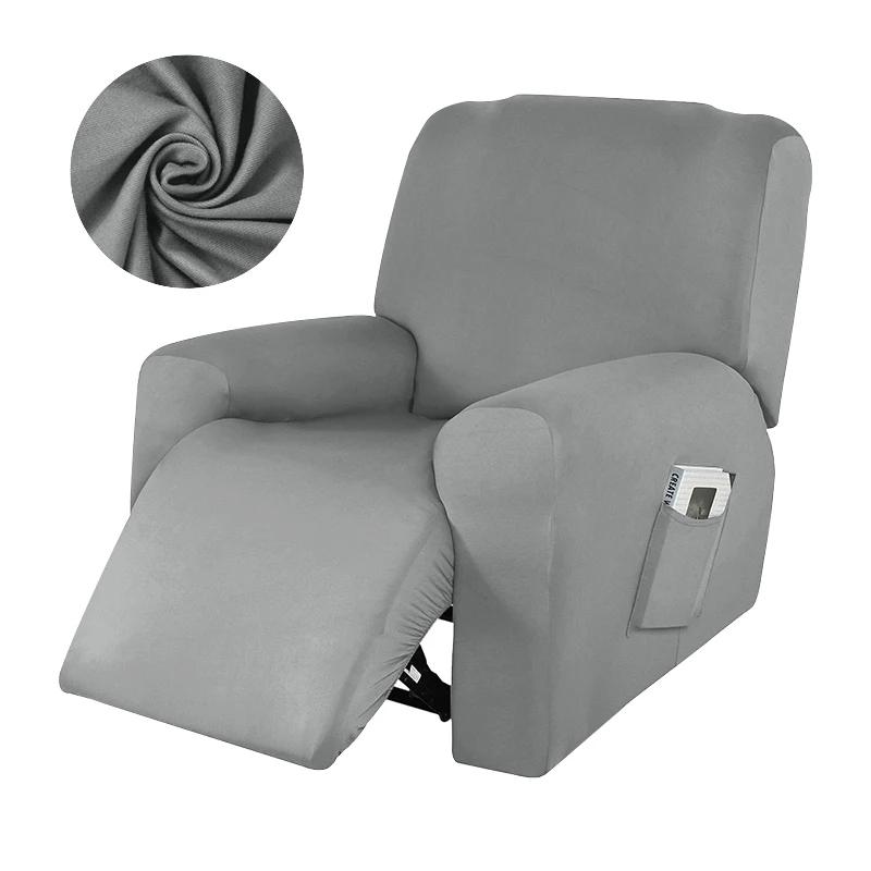 1/2/3/4 Seater Recliner Elastic Sofa Covers Waterproof Stretch Armchair Reclining Sofa Slipcover Relax Chair Covers Adjustable