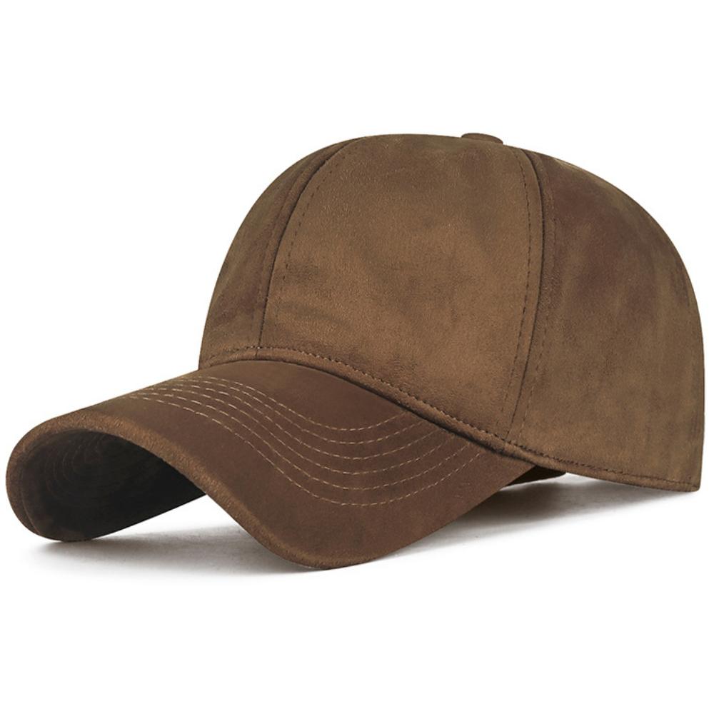

HT4926 Autumn Winter Baseball Hat Men Women Fleece Lined Baseball Cap Male Female 6 Panels Snapback Cap Adjustable Hip Hop Caps 55-60cm Adjustable кавовий