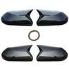For Toyota CHR Camry Prius Avalon 2019 2020 Car Rearview Side Mirror Cover Wing Cap Exterior Door Rear View Case Trim Black