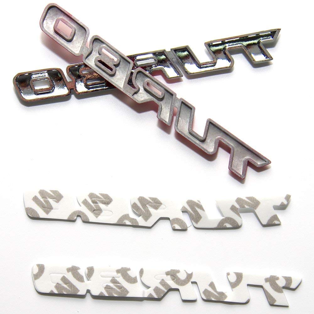 CarOver [3D Metal] Universal TURBO Sticker Turbo Car Car 3D Cool Letters English Logo