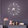 Luminous Wall Clock Modern Design Easy to Install Battery Powered Silent DIY Wall Clock Decoration for Living Room