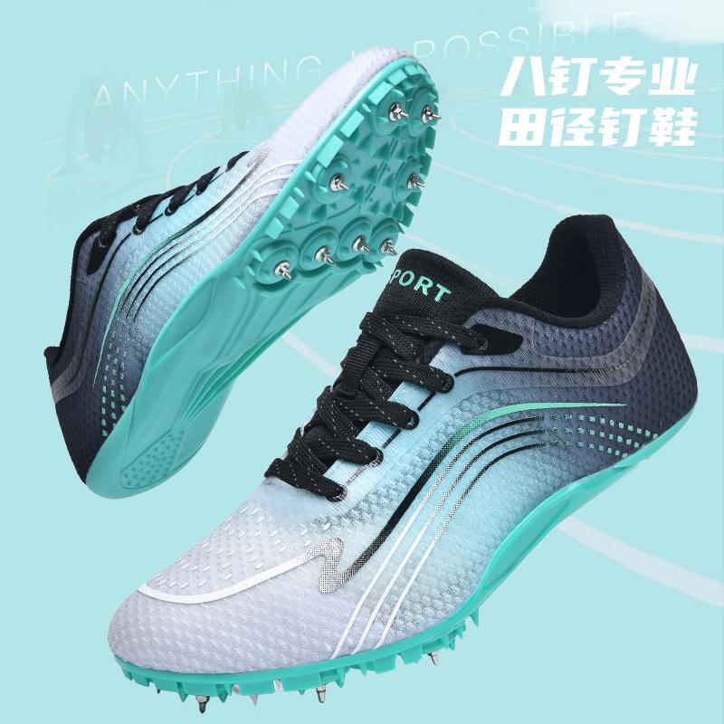 Scarpe con tacchetti atletica uomo sprint studente esame di ammissione scuola superiore competizione scarpe con tacchetti ragazza salto in lungo candidati pista e campo