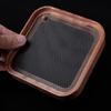 Wooden Desktop Risers for Power Button Wood Texture Heat Dissipation NonSlip Protective Base