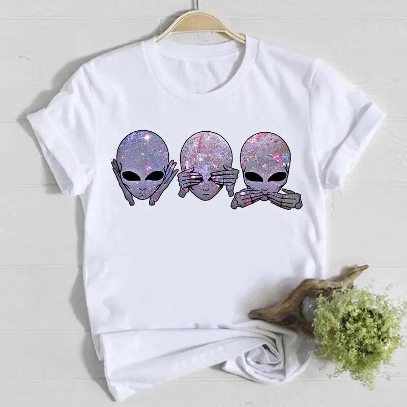 Coffee Happy Time Cute Summer Short Sleeve Casual Tee Top Clothes Fashion Shirt Lady Tshirt Female T Women Graphic T-shirts