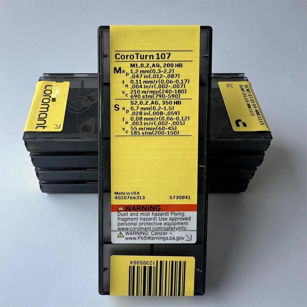 DCMT070204-MM 1115 / Industrial indexable Carbide Inserts 10 Pcs