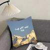 Positive Words Ins Cushion Cover Pillowcase Ultra Soft Skin Friendly Fabric Cloud Like Comfort & Concealed Zipper