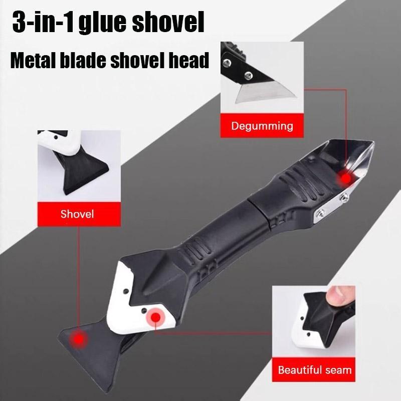 Multi Functional Three In One Silicone Scraper. Detachable Glue Head, Remove Residual Glue Stains, Beautiful Seams