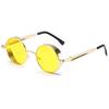 Super Vogue Steampunk Sunglasses Fashion Mens Womens Metal Round Mirrored Vintage
