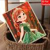 Disney DIY Pearl Art Painting Frozen Anna Home Wall Decoration Pearl Gemstone Painting Pictures Crafts Home Decoration