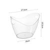 4L transparent ice bucket, handle beverage bath, large ice bucket, champagne wine cooler, and beer cooling plastic bucket
