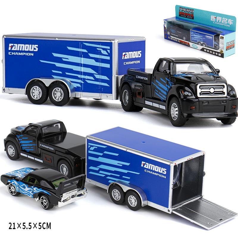 1:64 Scania Container Truck American Container Truck Alloy Diecast Model Car Mini GT Vehicle Toy Models Miniature Cars Birthday