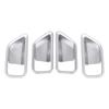 For Suzuki Vitara 2016 2017 2018 4Pcs Silver Chrome Car Interior Door Handle Bowl Decorative Cover Trim