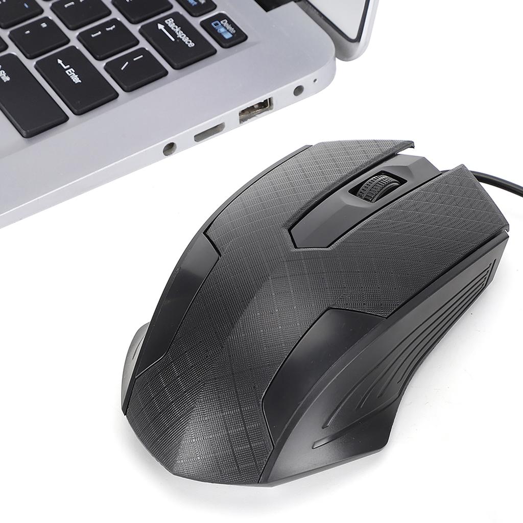 Wired Mouse Professional Office Laptop Computer Tool 2400dpi Human Engineering DesignBlack Q57