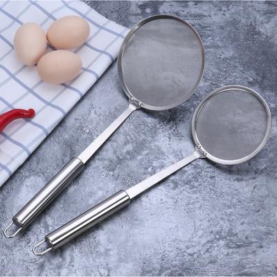 304 Stainless Steel Oil Separator Hot Pot Soup Oil Floating Foam Separation Spoon Screen Kitchen Tools Flour Sieve Separator