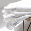 Pure Cotton Long Sleeve White Crew Neck Shirt, Non-See-Through, Loose Fit for Men and Women
