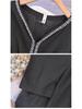 Autumn/Winter Plus Size Women's Mid-Length Dress: Stylish & Age-Reducing Design for 130-350 Jin