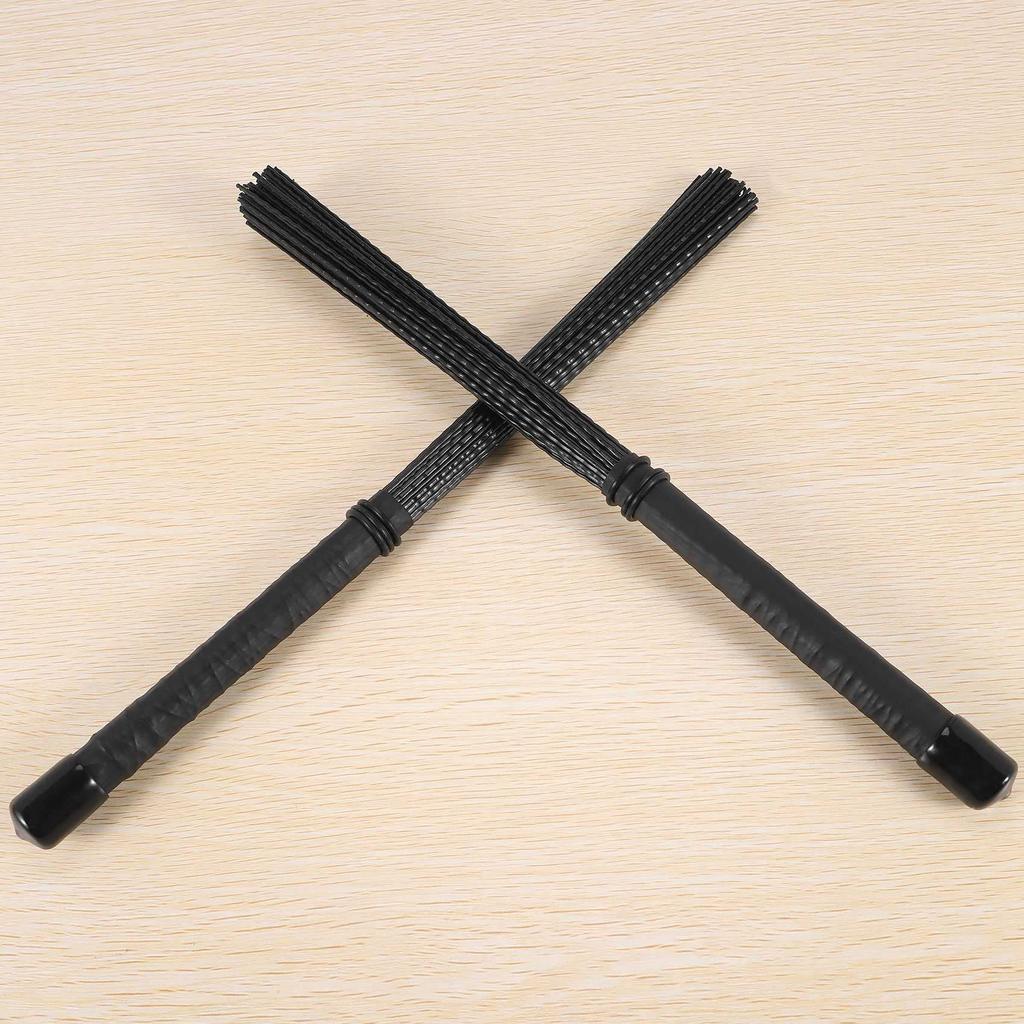 Oidnvay Drum Brush Nylon Stick Percussion Inset 2 Cajon Brush for Jazz Stick Drum