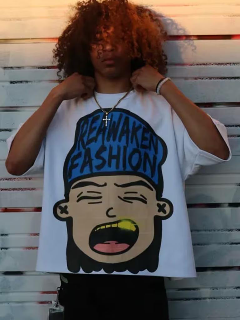 New For 2026 Printed Crewneck Graffiti Tshirts 90s Retro Cropped Tops Y2k Grunge Style And 2000sstyle Topsunisex