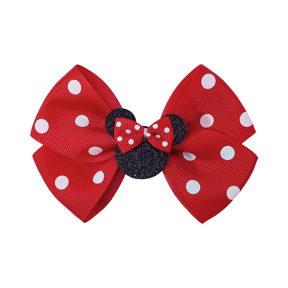2 Stück/Los Baby Mädchen Hübsche Polka Dot Schleife Haarspangen für Haare Kinder Cartoon Haarnadeln Boutique Kleid Haarschmuck Geschenkset
