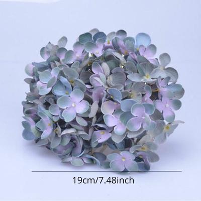 Moda Simulação Cabeça de Flor de Hortênsia Redonda Quebrada DIY Cabeça de Flor de Hortênsia de Casamento Decoração de Flor Artificial Flor