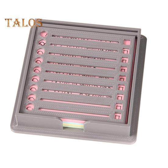 

Держатель для заметок с трафаретом, диспенсер для заметок, водонепроницаемый, компактный размер, портативный самоклеящийся блокнот, органайзер, ящик для хранения серый