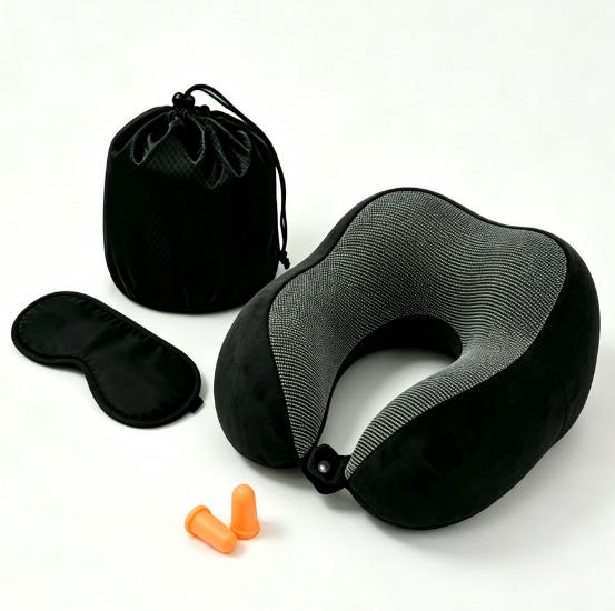 Slow Rebound Memory Foam U-Shape Neck Pillow for Travel