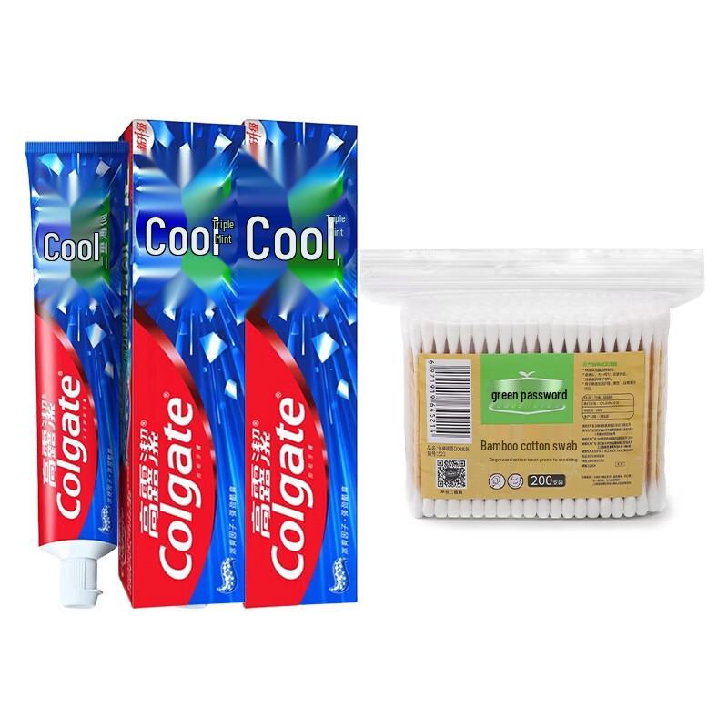

Colgate Ice Fresh Mint Toothpaste & Cotton Swabs Bundle