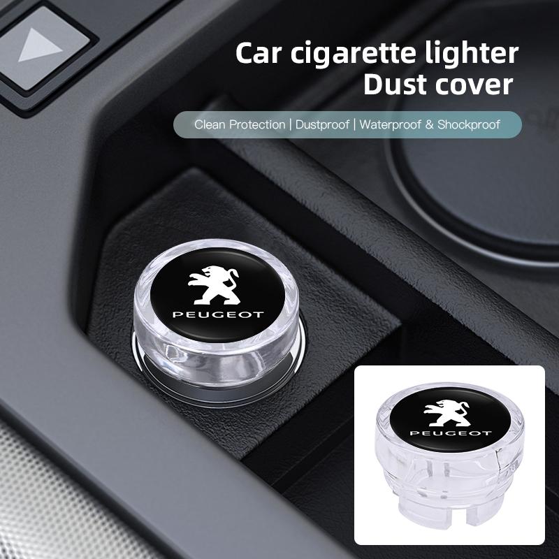 Car Cigarette Lighter Dust Proof Protect Cover Lighter Button For Peugeot 208 308 206 307 207 3008 407 508 2008 5008 301 406 408