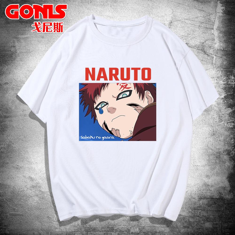 Naruto short-sleeved T-shirt men's and women's summer teen trendy brand I Ailuo printed pure cotton loose half-sleeved top