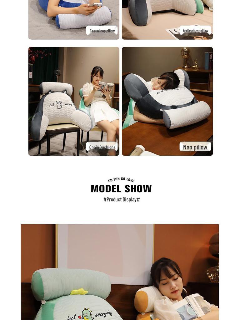 Soft Latex Ice Bean Headboard Cushion Pillow for Girls