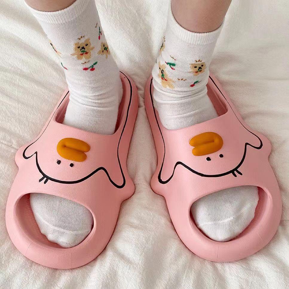 Home women's shoes slippers women's slippers cute little yellow duck home wear shopping beach women's shoes