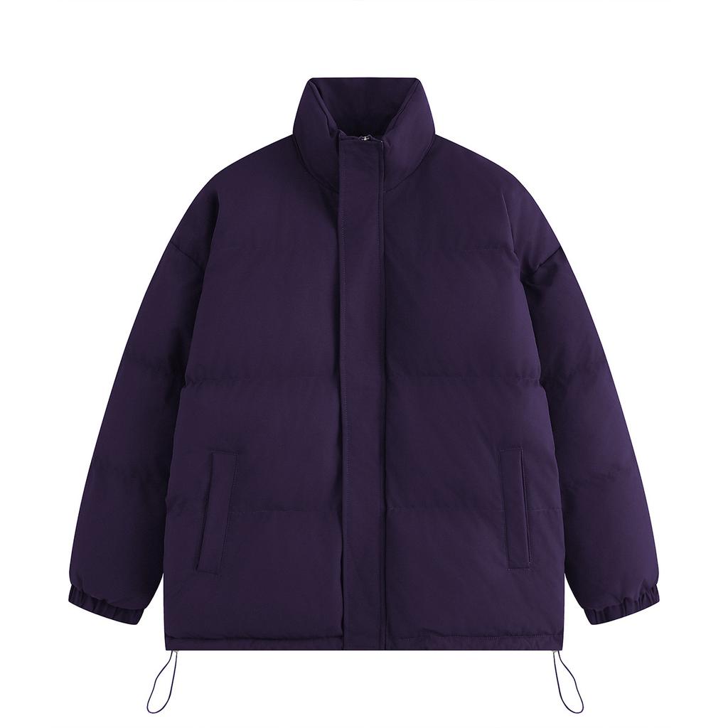 Men's and Women's Solid Color Thermal Cotton-padded Clothes Loose Men's Bread Clothes