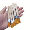 50Pcs-Nylon Brushes, Short Wooden Handle Art Paint Brushes, Watercolor Brushes, Wall Brushes, Art Brushes, Cleaning Tools