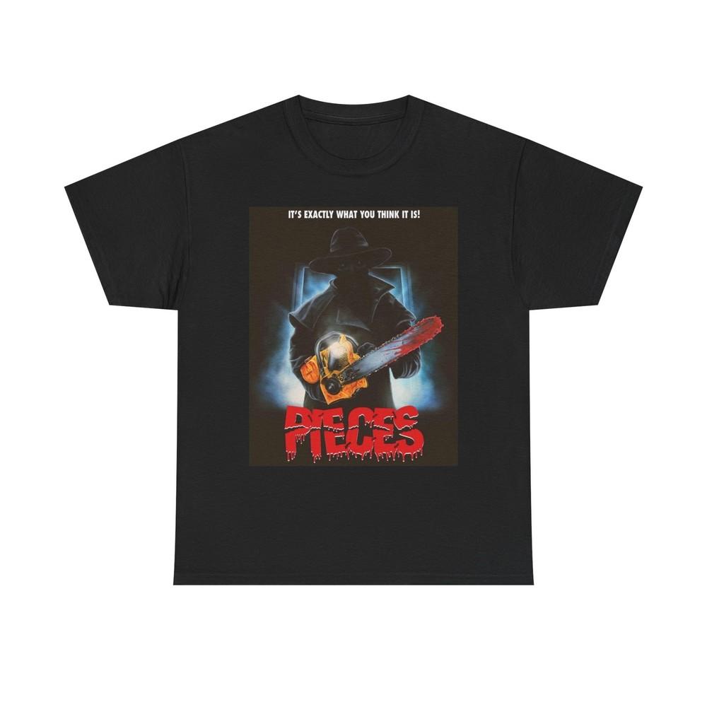 Pieces Horror Film Poster Graphic T Shirt Unisex Heavy Cotton Tee GIFT Unisex T-Shirt S
