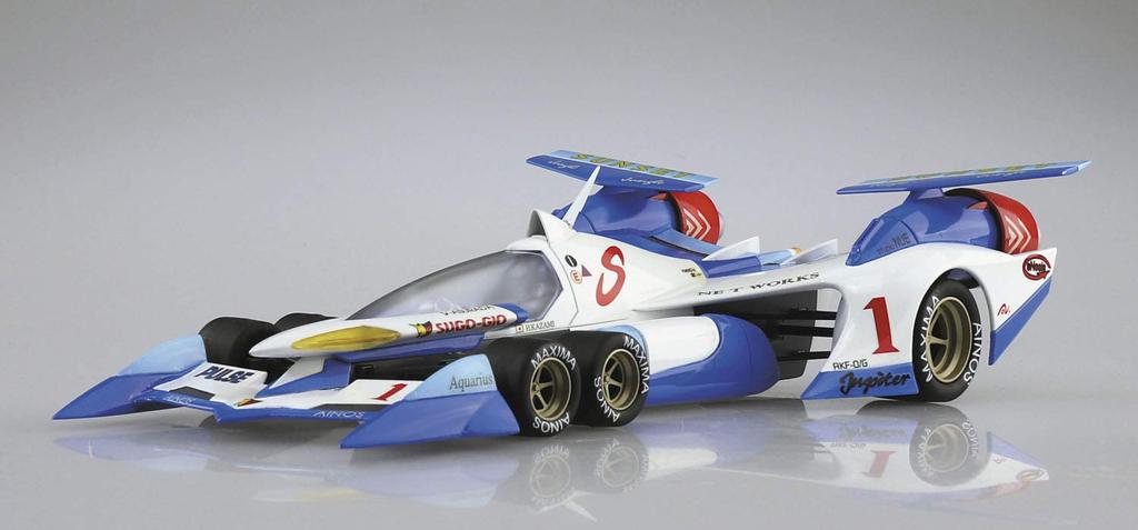 Aoshima Bunka Kyozai Cyber Formula New Asurada Lifting Turn Mode Scale Plastic Model No.8 AKF-0/G 1/24