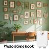 10Pcs Punch-free Photo Frame Hook Poster Hanger Sticker Photo Frame Hangers Hang Picture Strong Adhesive Hook
