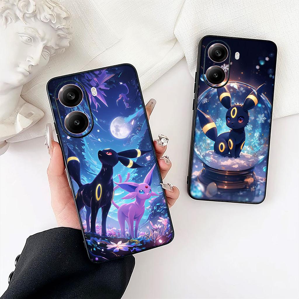 Espeon P-Pikachus Umbreon P-Pokemons Protective Cover for Xiaomi Poco C85 C65 C75 X7 X6 M6 M8 F7 F8 Ultra F6 Pro Phone Case