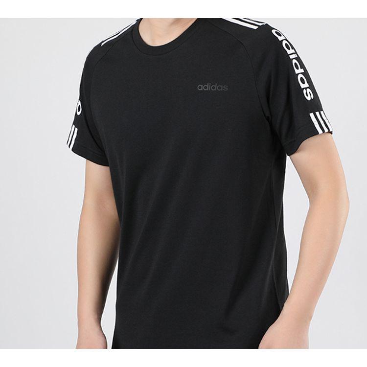 Adidas Neo Crew Neck Straight Cut T-Shirt Men Tops Black FP7475