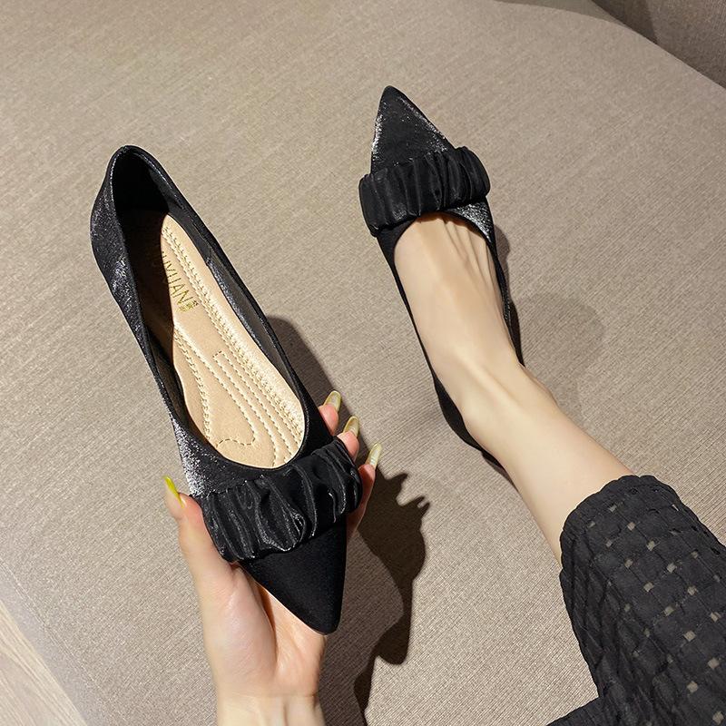 Fashion Flat Shoes for Women in Spring and Autumn 2025 New Casual Pointed Retro Plus Size 41 42 43 Women's Shoes Zapatillas Mujer