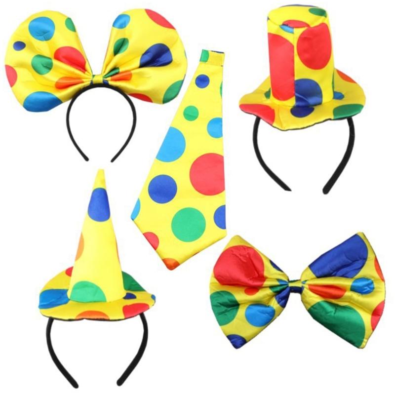 Halloween Clown Costume Novelty Headband Stage Props Circus Hairband Party Wear